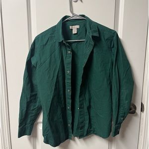 Calvin Klein green button-up, size large, fits small